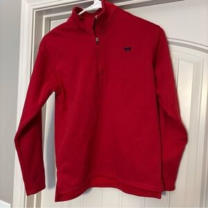 Boys Jack Thomas Red Quarter Zip Pullover Medium 10/12 EUC